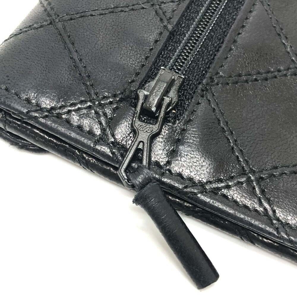 CHANEL Authentic Black Lambskin Leather Wallet - Picture 15 of 16